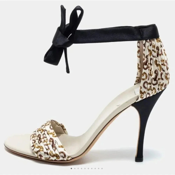 Gucci Cloth Sandal Size 6.5 - Picture 1 of 13